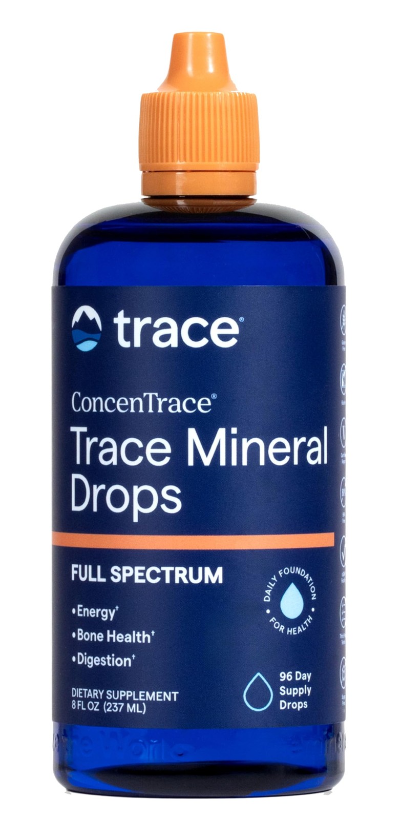 Trace Mineral Drops 8 fl oz Liquid 8 Ounce (Pack of 1), Color.value