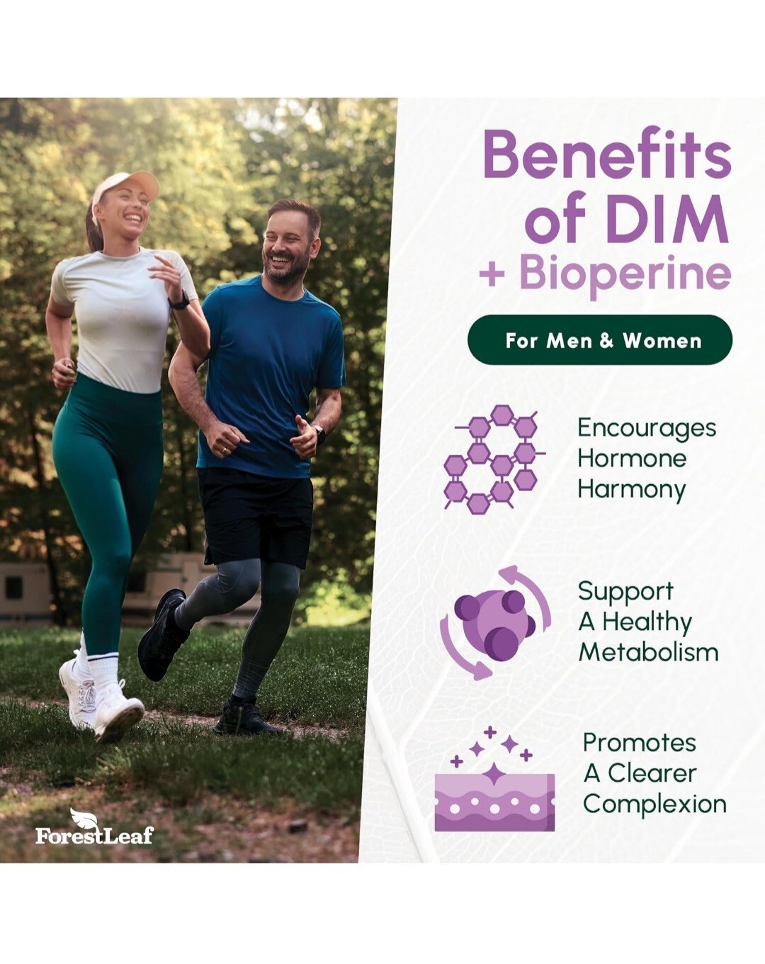 DIM (Diindolylmethane) 300mg – with BioPerine, for Metabolism & Hormone Balance