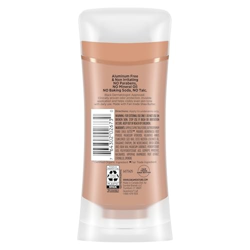 SheaMoisture Deodorant Stick for 72h Odor Control Fresh 2.6 Ounce (Pack of 1)