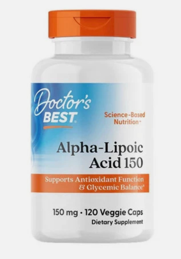 Doctor’ss Best Alpha Lipoic Acid 120 Veg Caps 150 Mg EXP 04/2026
