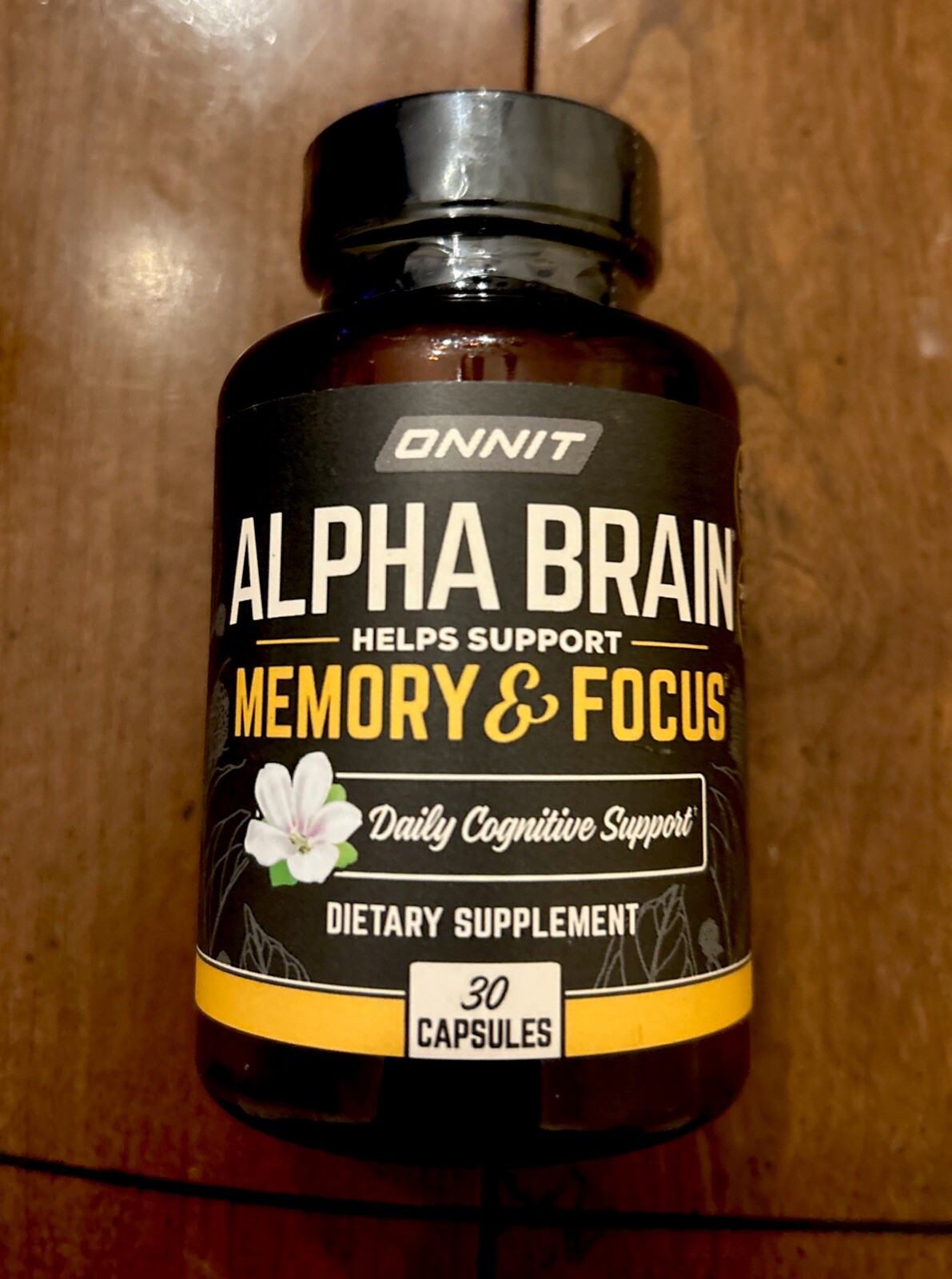 Onnit Labs Alpha Brain Memory & Focus Bottle 30 Capsules Caps Sealed 06/2025