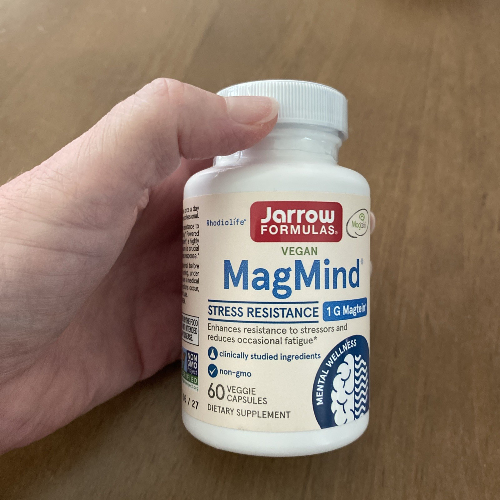 Jarrow Formulas Vegan MagMind, “Stress Resistance” 60 CAPS, exp 06/27