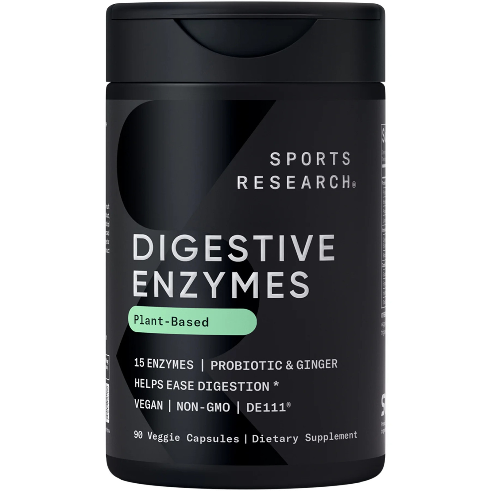 ® Digestive Enzymes with Probiotics & Ginger – Plant Based Vegan Certified Non-G