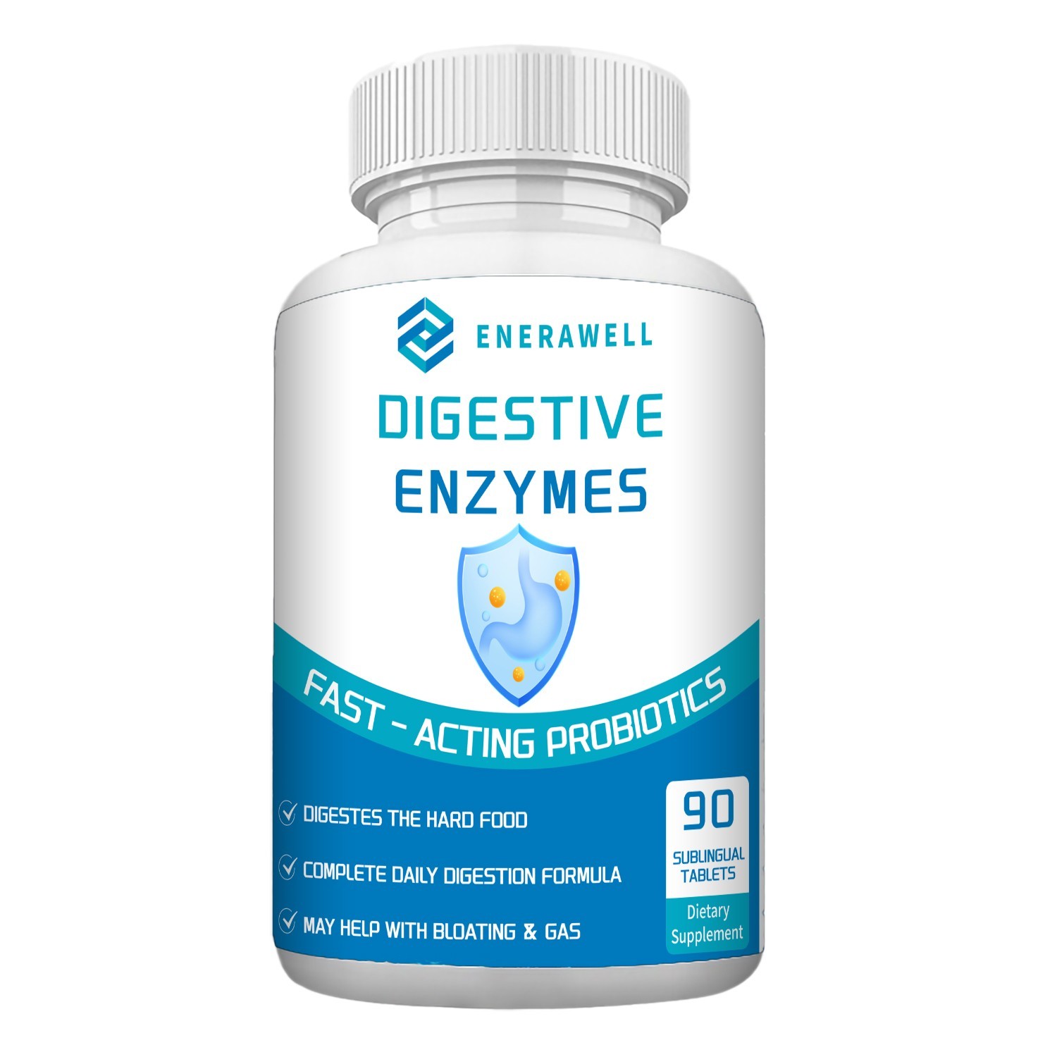 Digestive Enzymes w/ Prebiotic & Probiotics, Gas, Constipation & Bloating Relief