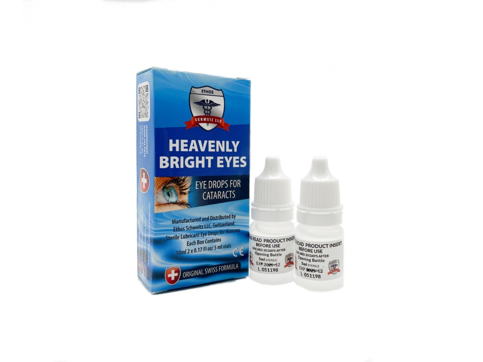 Ethos Eye Drops for Cataracts the Powerful Super Vision Antioxidant 3 Boxes 30ml