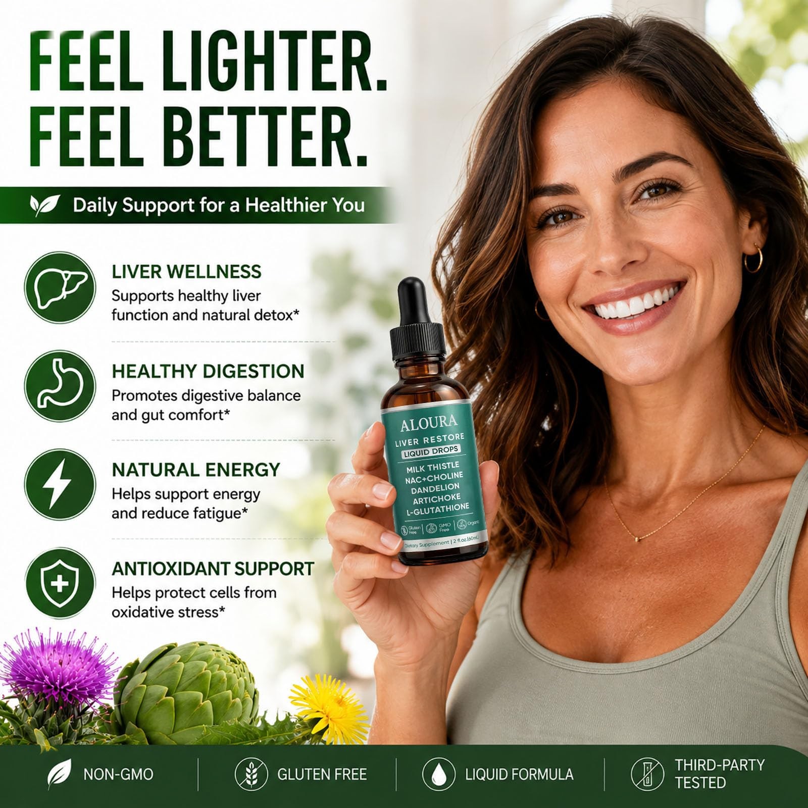 Liver Restore Drops–Complete Liver Support Supplement for Liver Cleanse & Bloat
