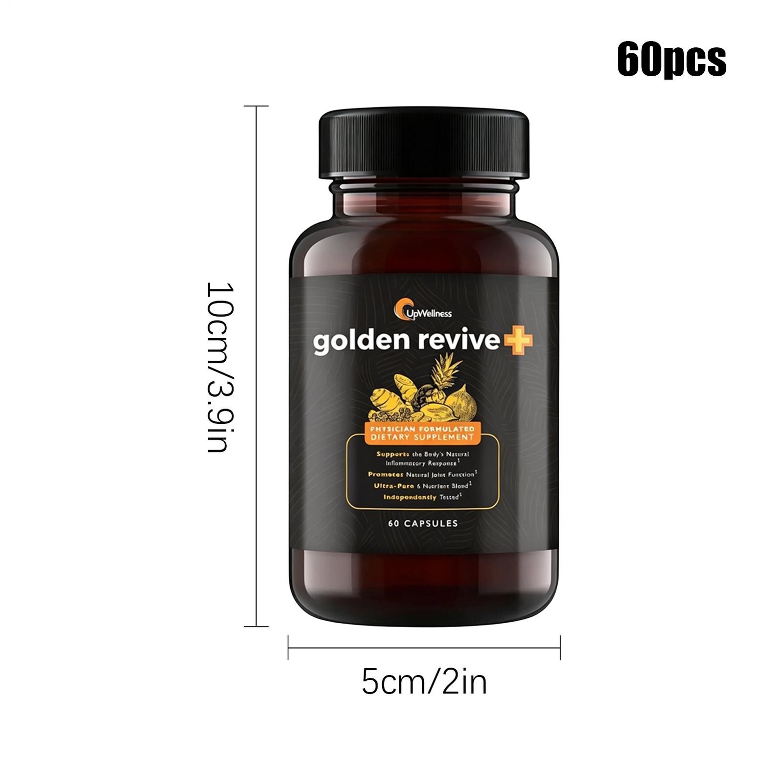 UpWellness Golden Revive+ Joint Support 60ct 1 Month Supply