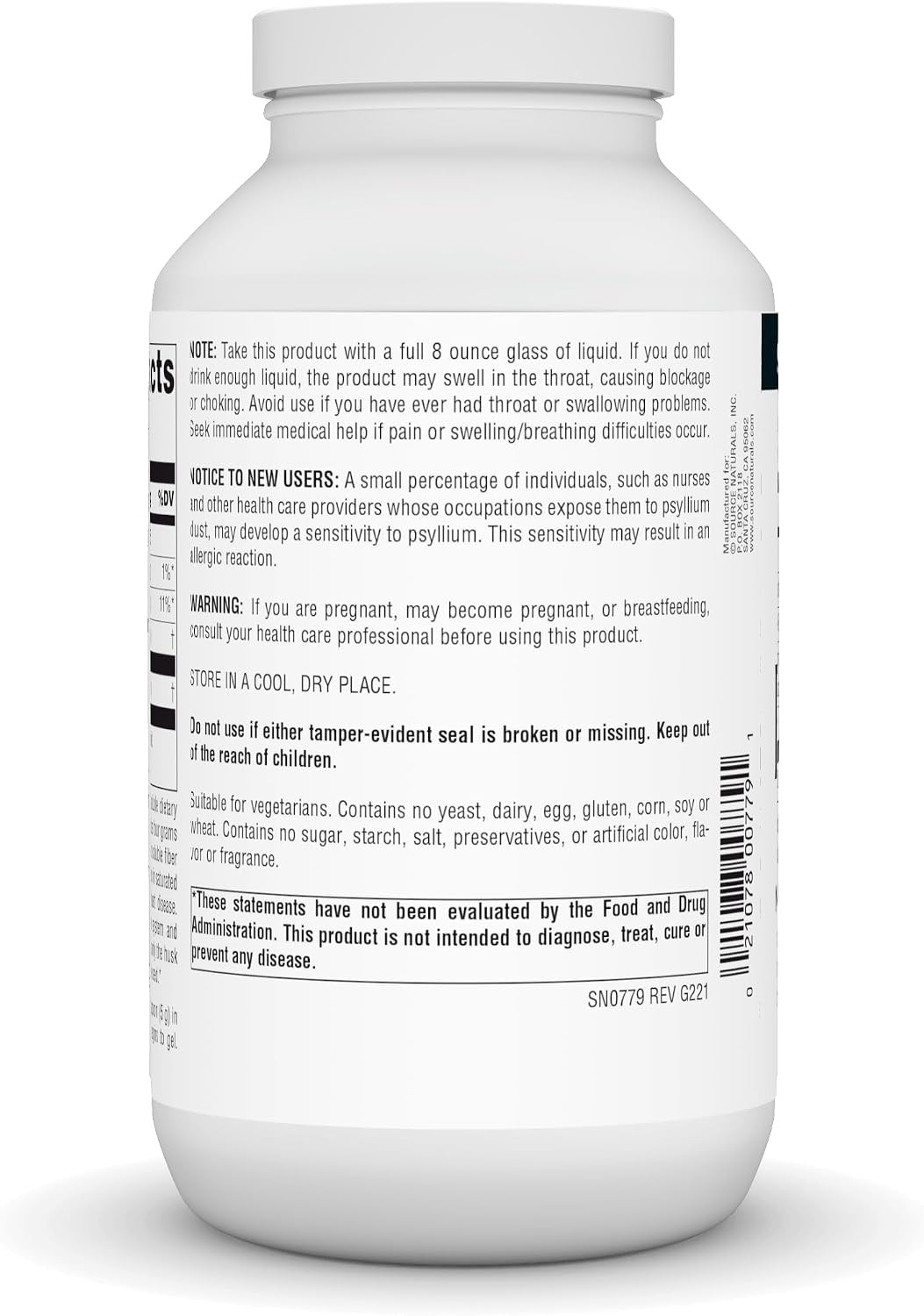 Psyllium Husk Powder, 12 Oz