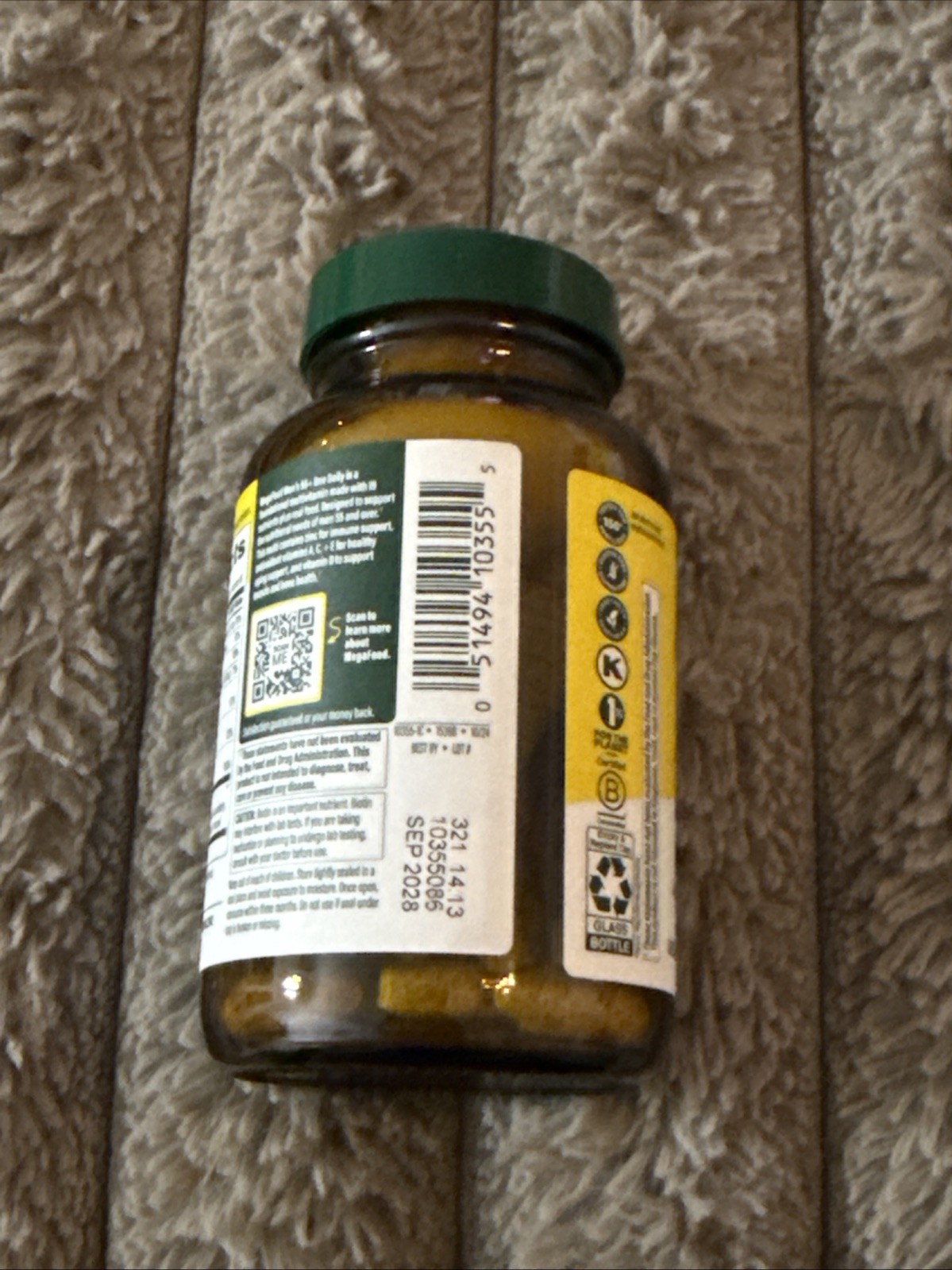 Megafood Men’s 55+, One Daily Multivitamin, 60 Tablets – 2 Month Serving – 09/28
