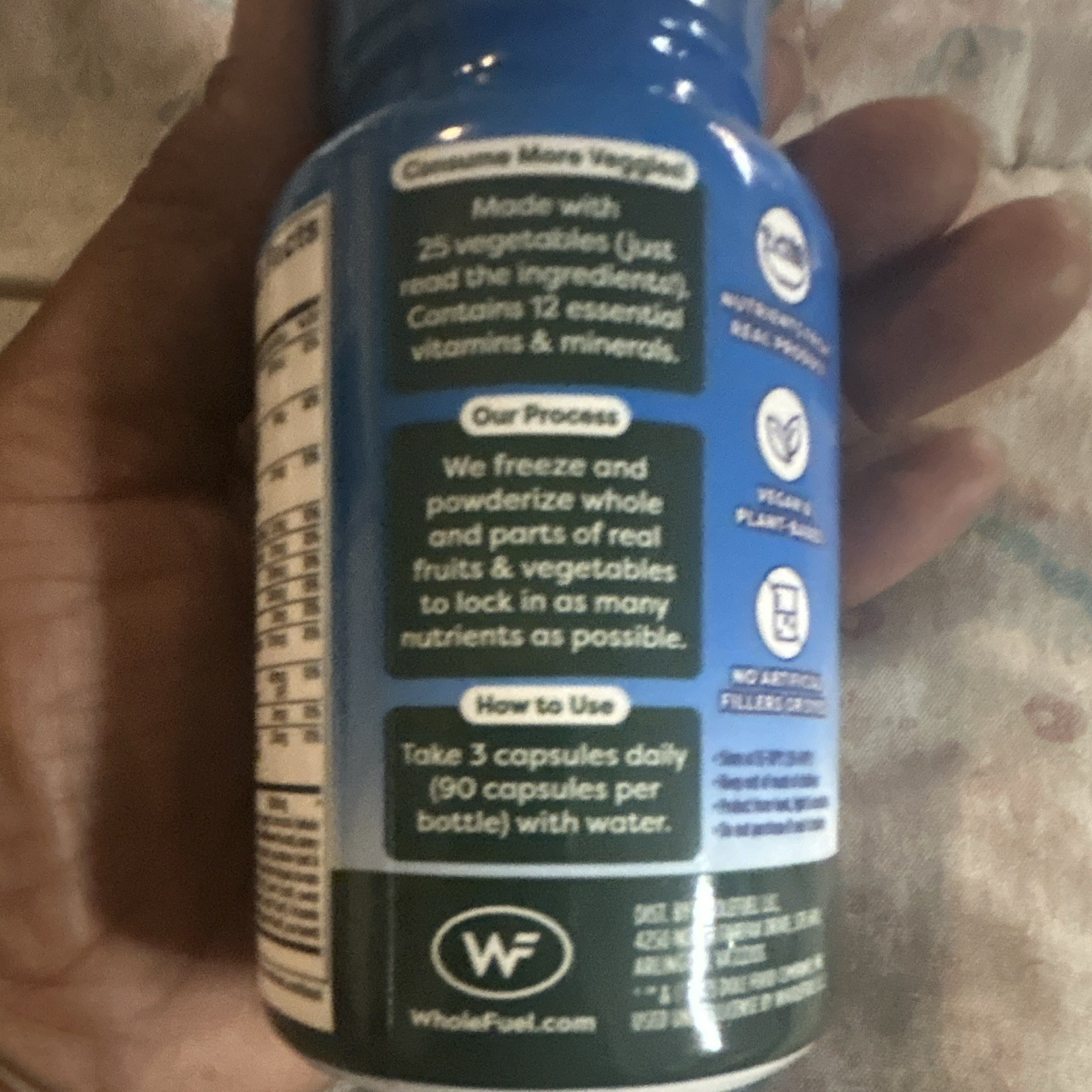 Dole 25 Veggies Whole Food Dietary Supplement – Vegan – 90 Capsules