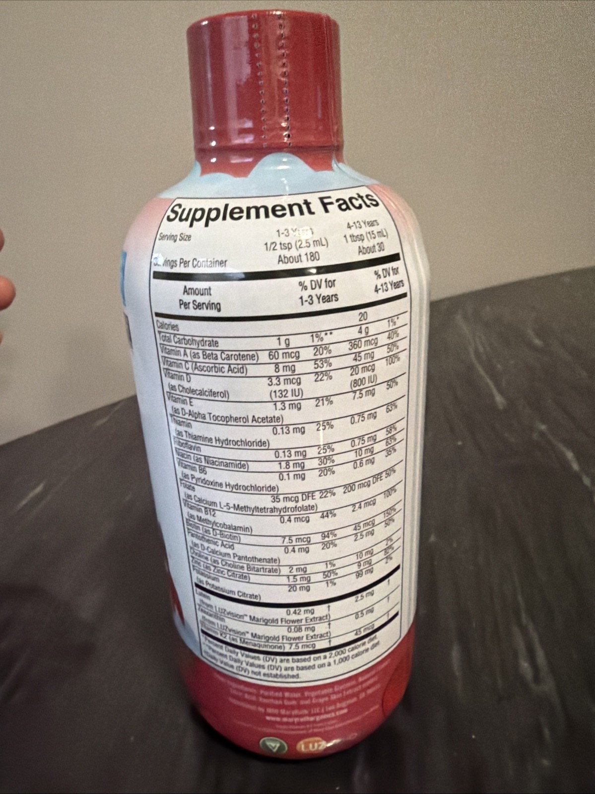 MaryRuth’s Kids Liquid Multivitamin Apple Berry Blast 15.22oz