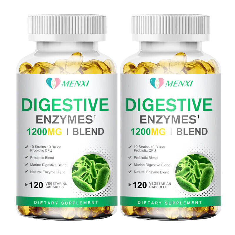 Digestive Enzymes Prebiotic & Probiotics Gas, Constipation & Bloating Relief 240