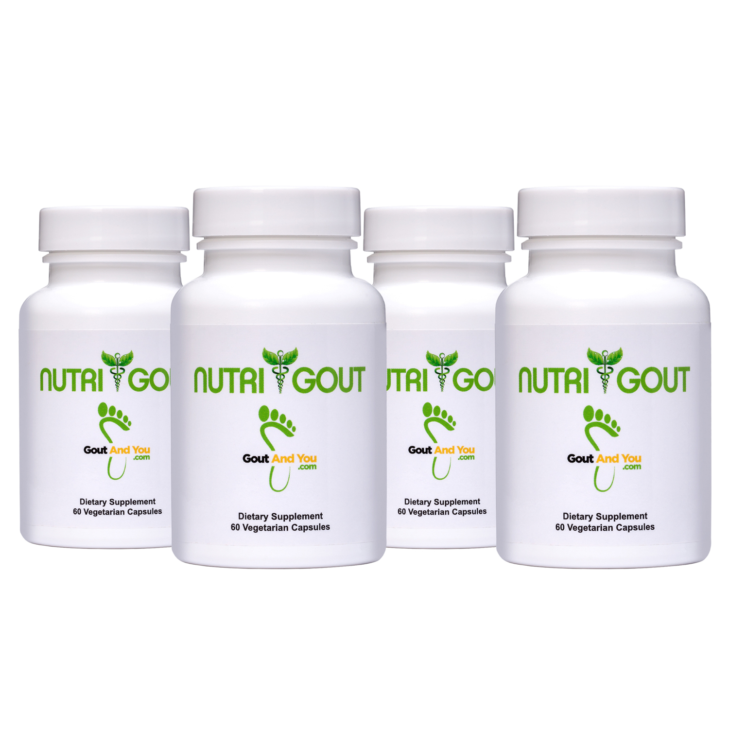 4 Bottles NutriGout Uric Acid Lowering and Gout Supplement from GoutandYou.com