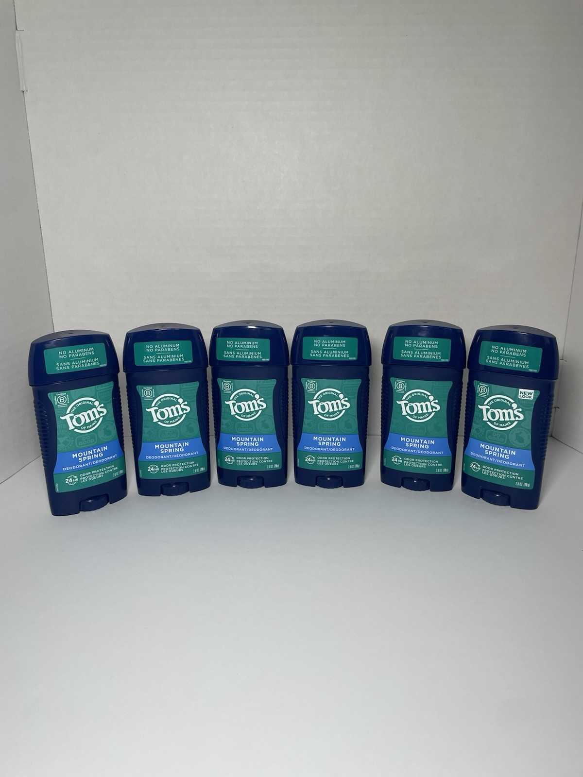 Tom’s of Maine Natural Deodorant for Men, Mountain Spring, 2.8 oz. Lot Of 6
