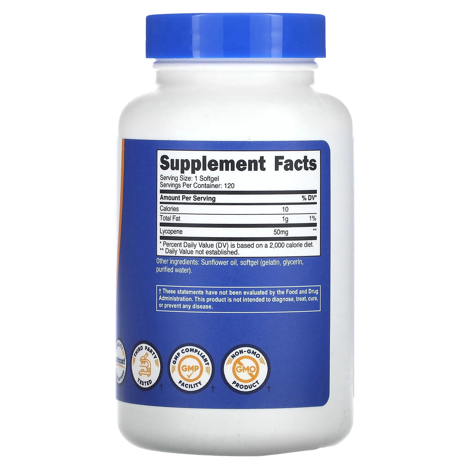 2 X Nutricost, Lycopene, 50 mg, 120 Softgels