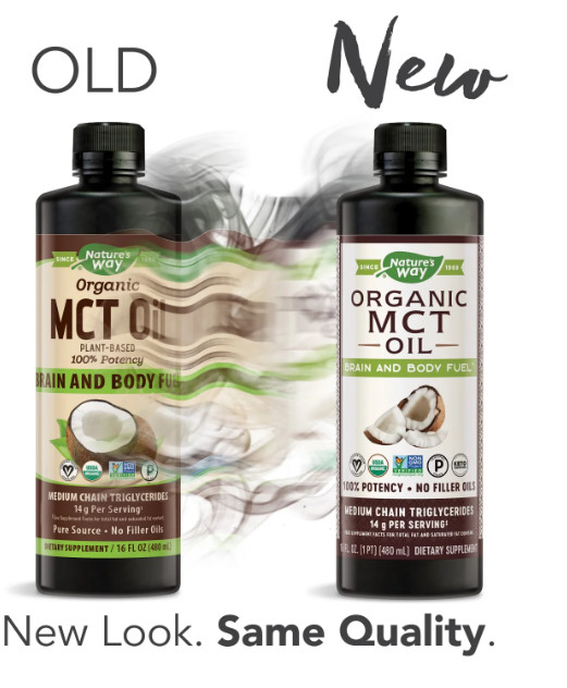 Nature’S Way Organic MCT Oil Coconut Non-Gmo Gluten-Free 14 G Mcts 16 FL Oz ….