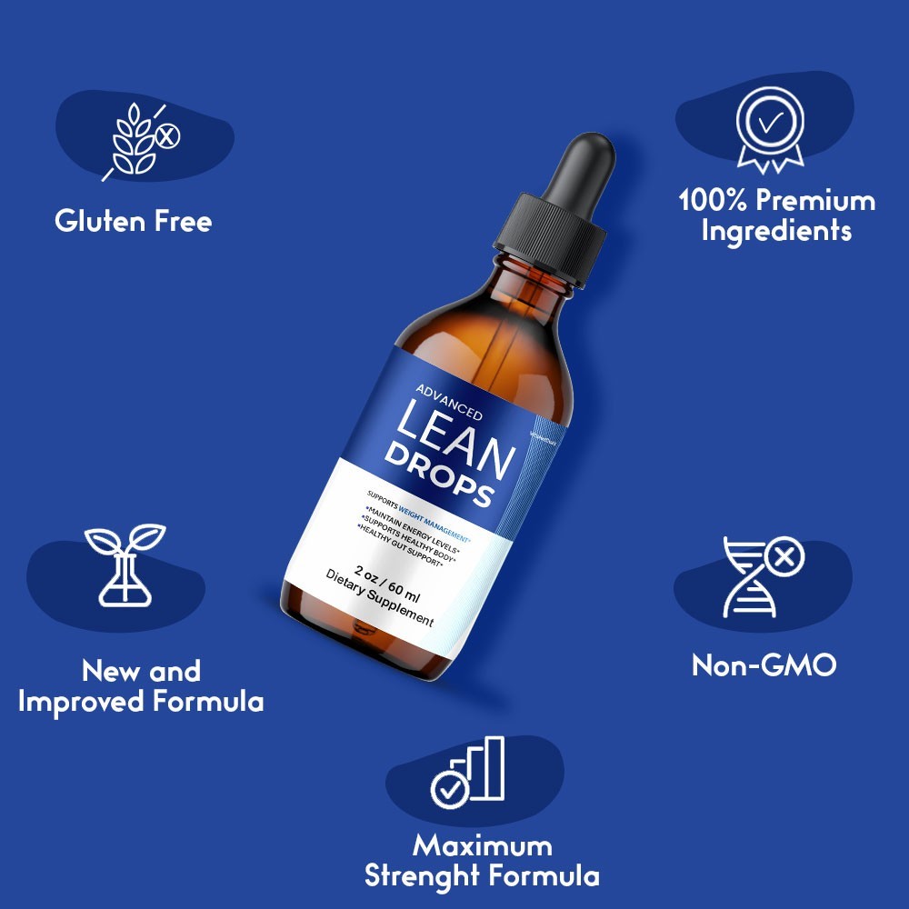 Lean Drops Liquid Supplement, All Natural Max Strength, LeanDrops (2 Pack)