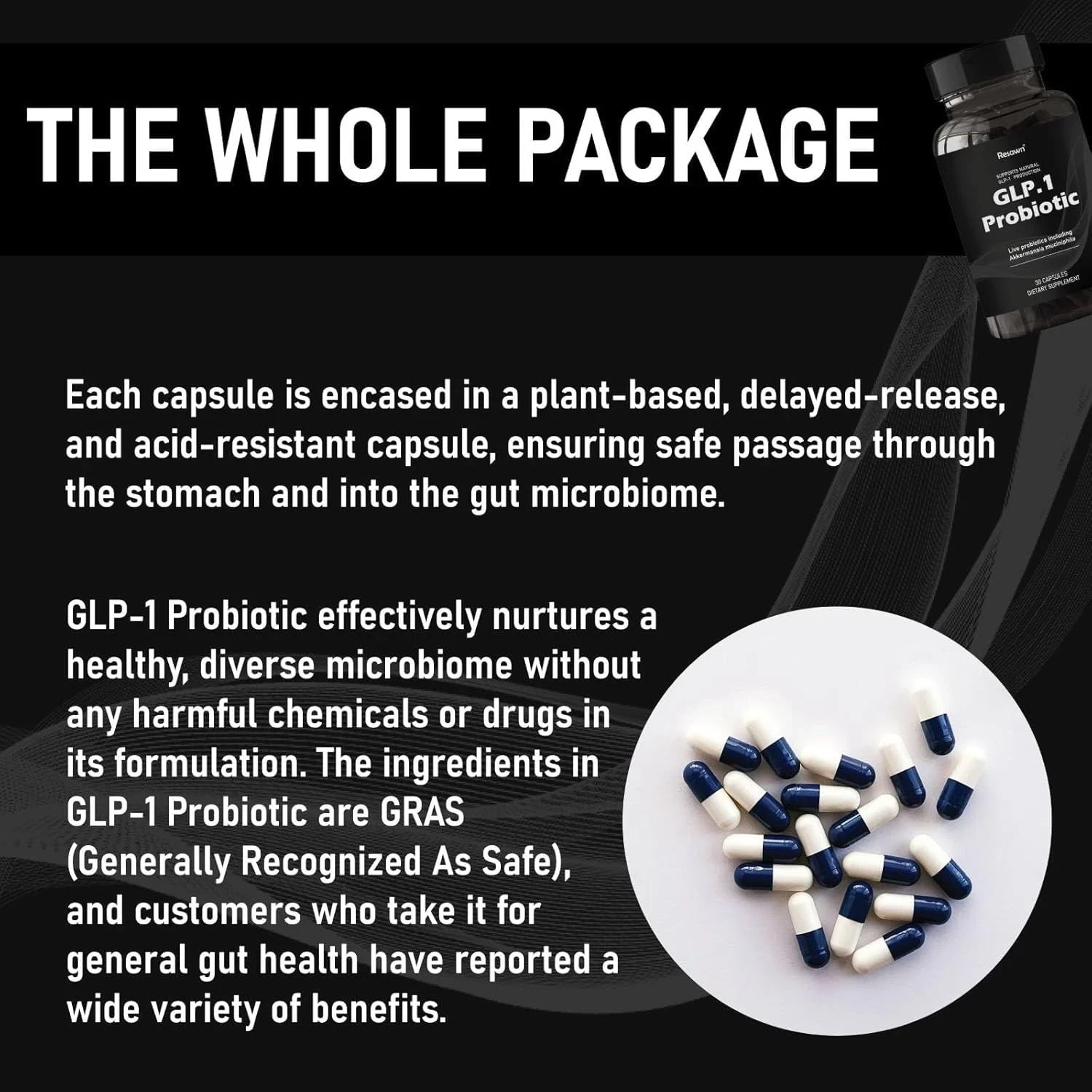 Probiotic 30 Capsules – 500M AFU Multi-Strain Probiotic + Prebiotic