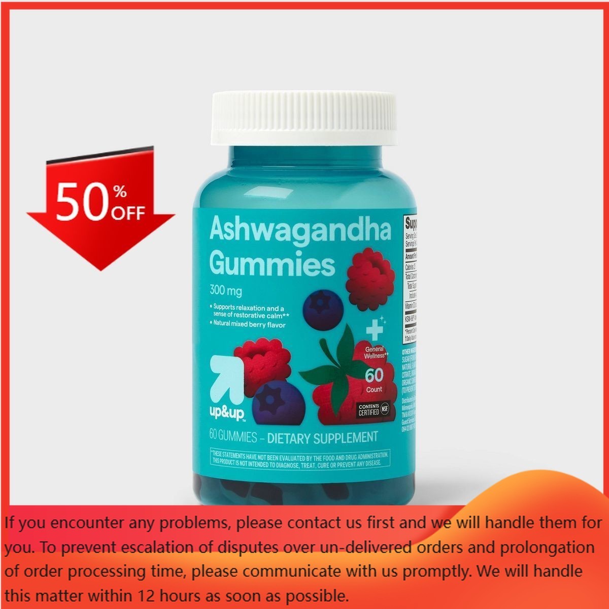 Ashwagandha Dietary Gummies – 60ct – up&up™