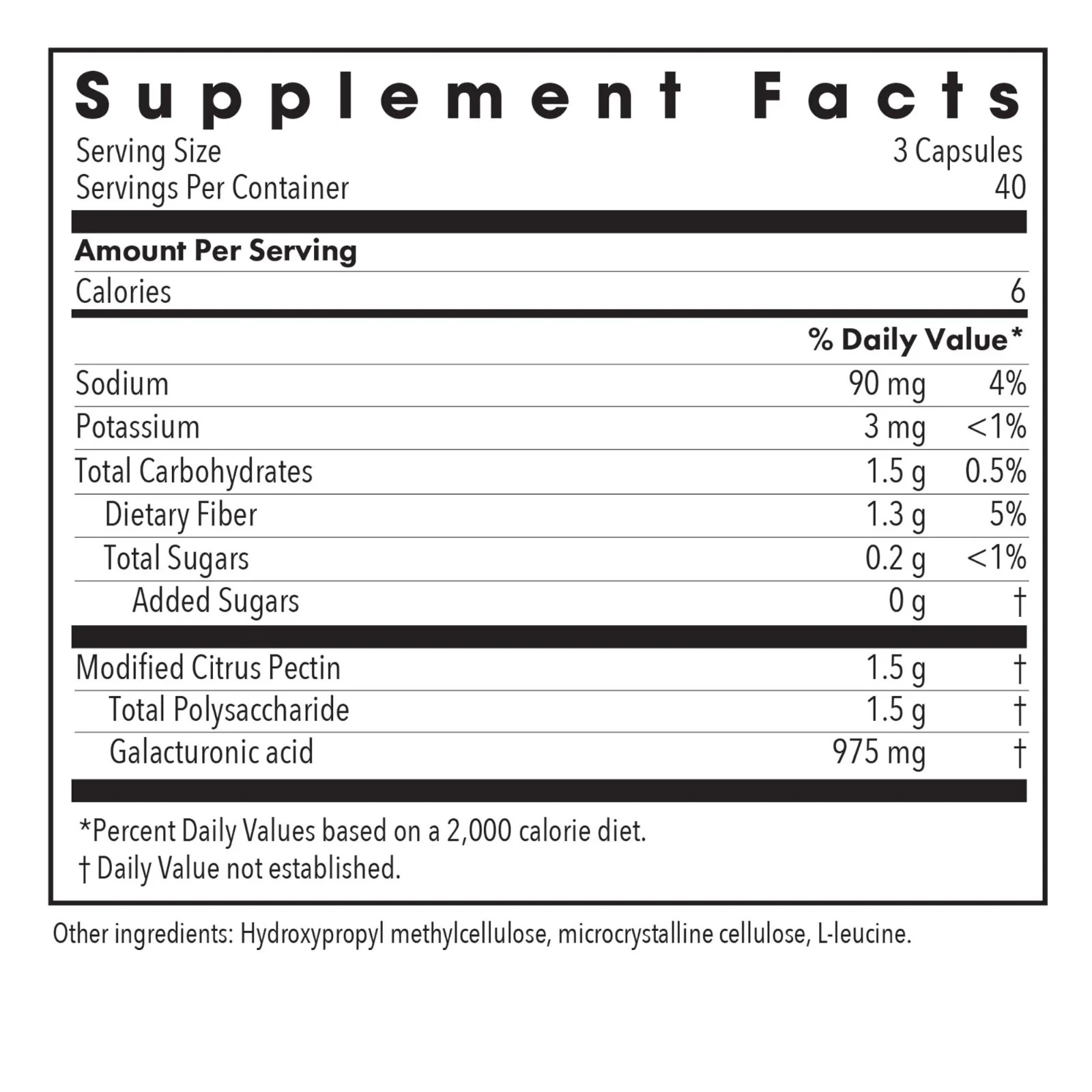 Allergy Research Modified Citrus Pectin 120 vcapsules EXP 12/2026