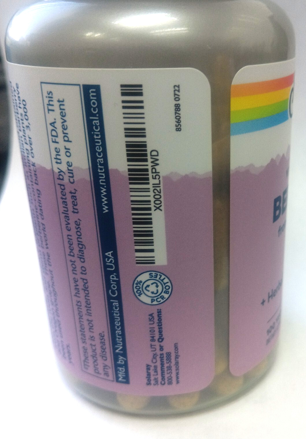 Solaray Berberine 100 Vegcaps 500mg Vital Extracts from Indian Barberry Exp 3/27
