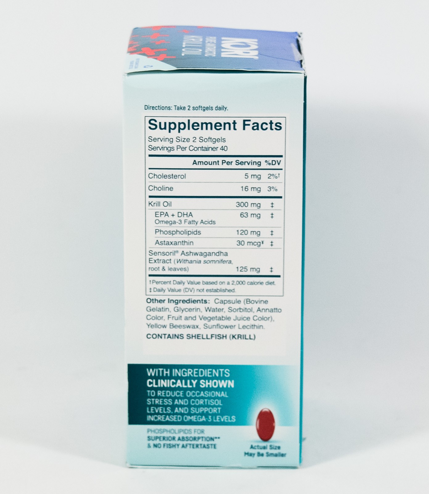 07/2026 Kori Krill Oil STRESS & BODY Omega3 Multi Benefit ashwagandha 80 softgel