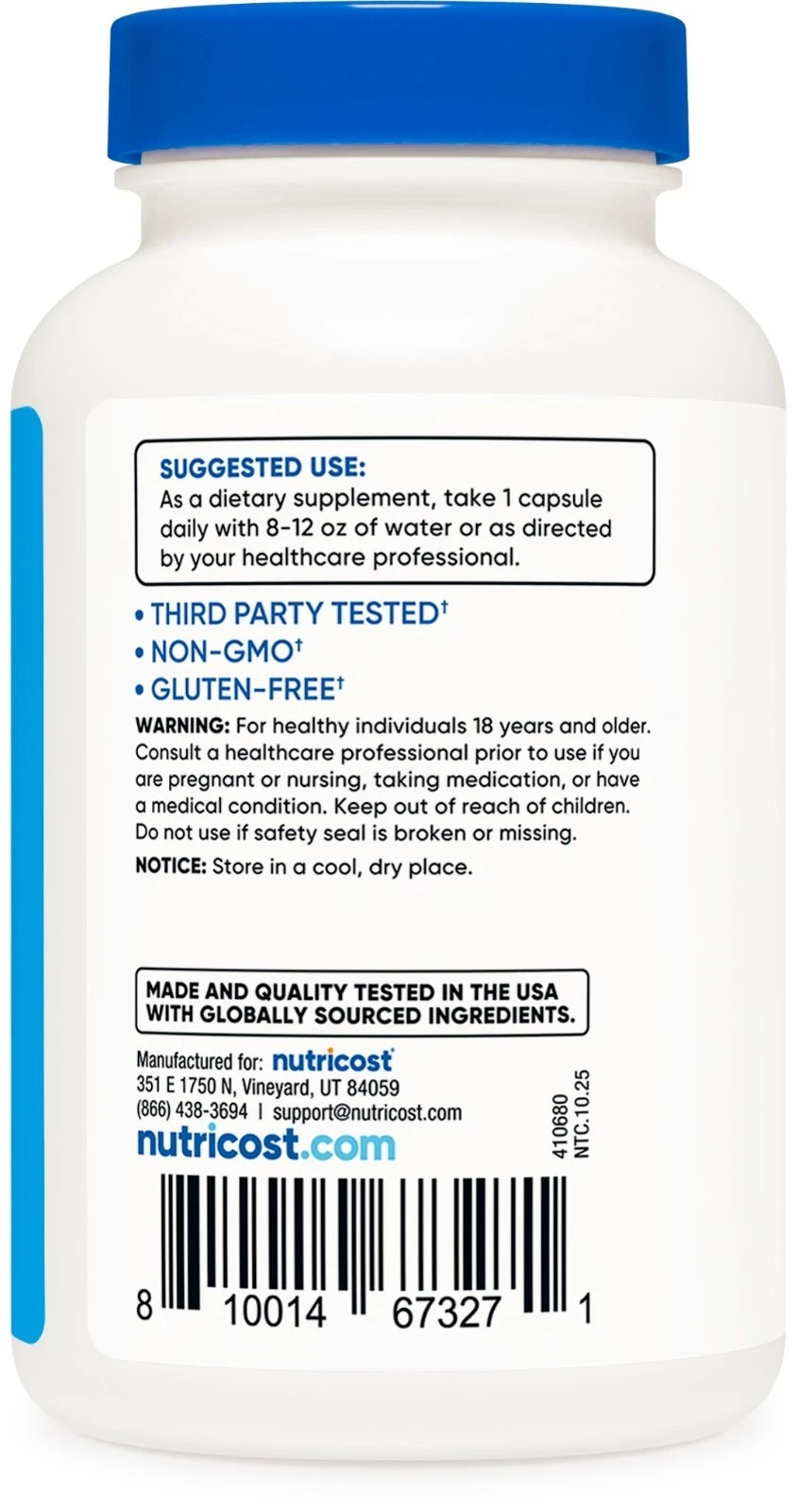 Nutricost Electrolyte Complex (Advanced Hydration) 120caps GF – EXP 07/2028