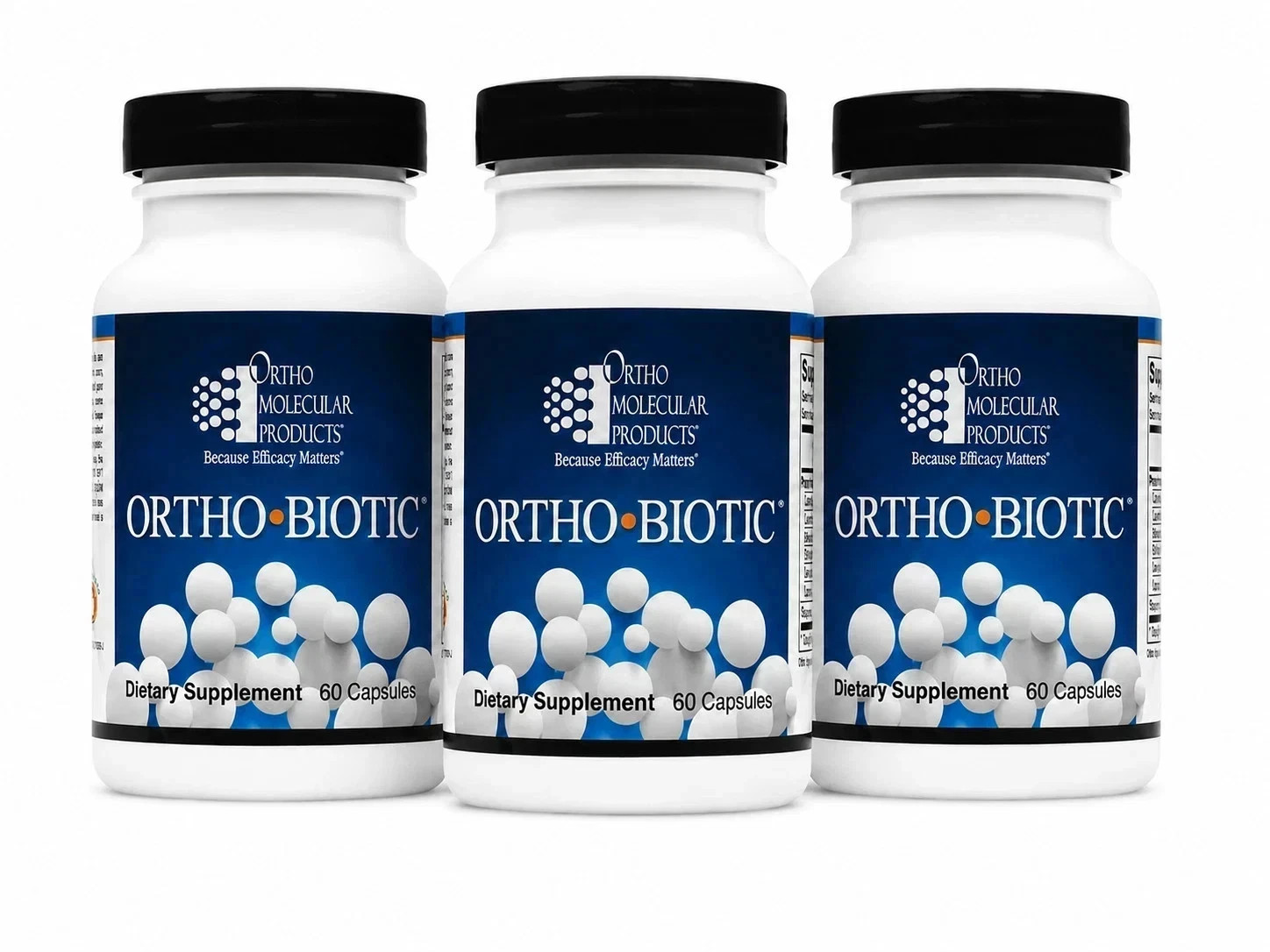 ORTHO BIOTIC 60 CAPSULES Digestive & Gut Health Pack of 3 Fast Free Shipping