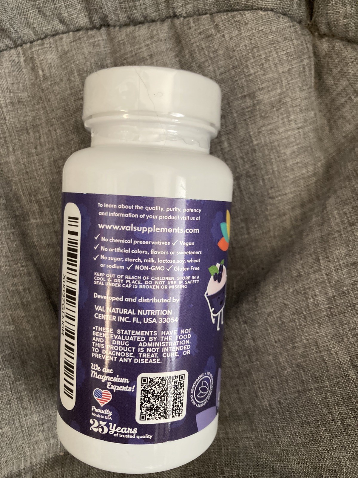 VAL Happy Kids PM – Sugar-Free Chewable Magnesium with Melatonin | Sleep Supp…