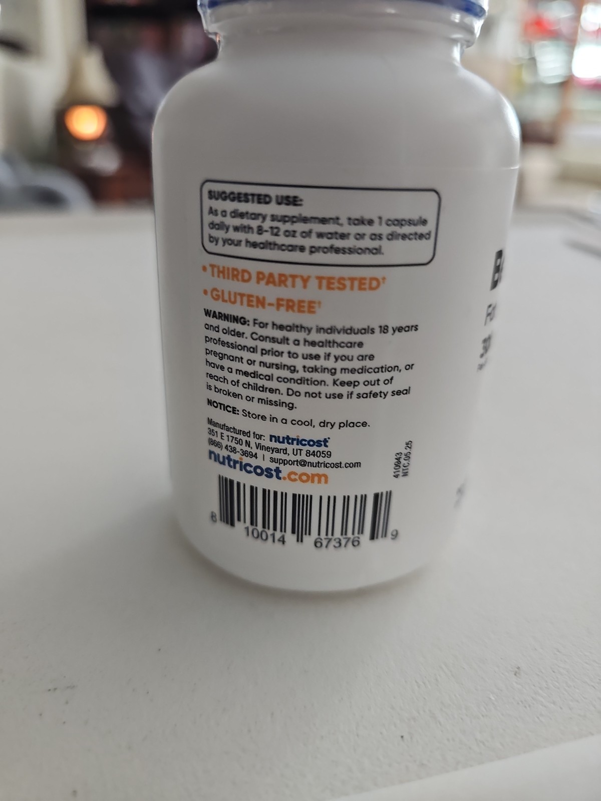 Benfotiamine 90 Caps 300 Mg by Nutricost NEW. EX. 06/2028
