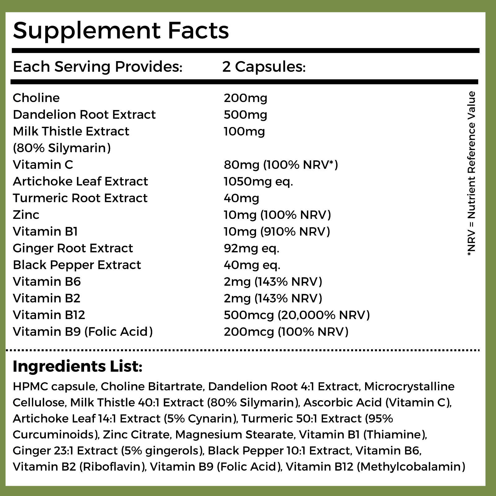 Milk Thistle Complex Capsules – 14 in 1 – Detox & Cleanse – UK Vegan Liver Pact