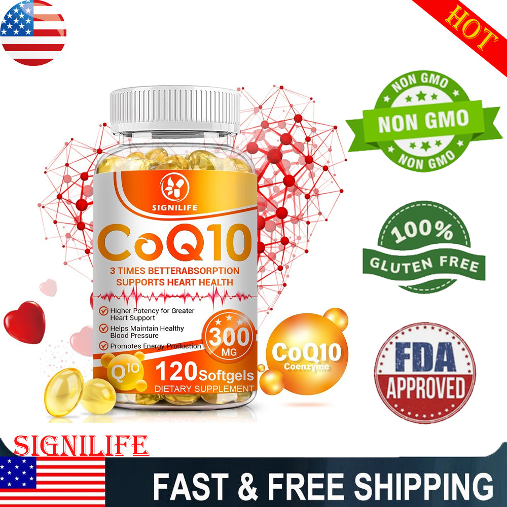 CoQ 10 Coenzyme Q10 Vegan Softgel 300mg Cardiovascular Heart Health 120 Capsule