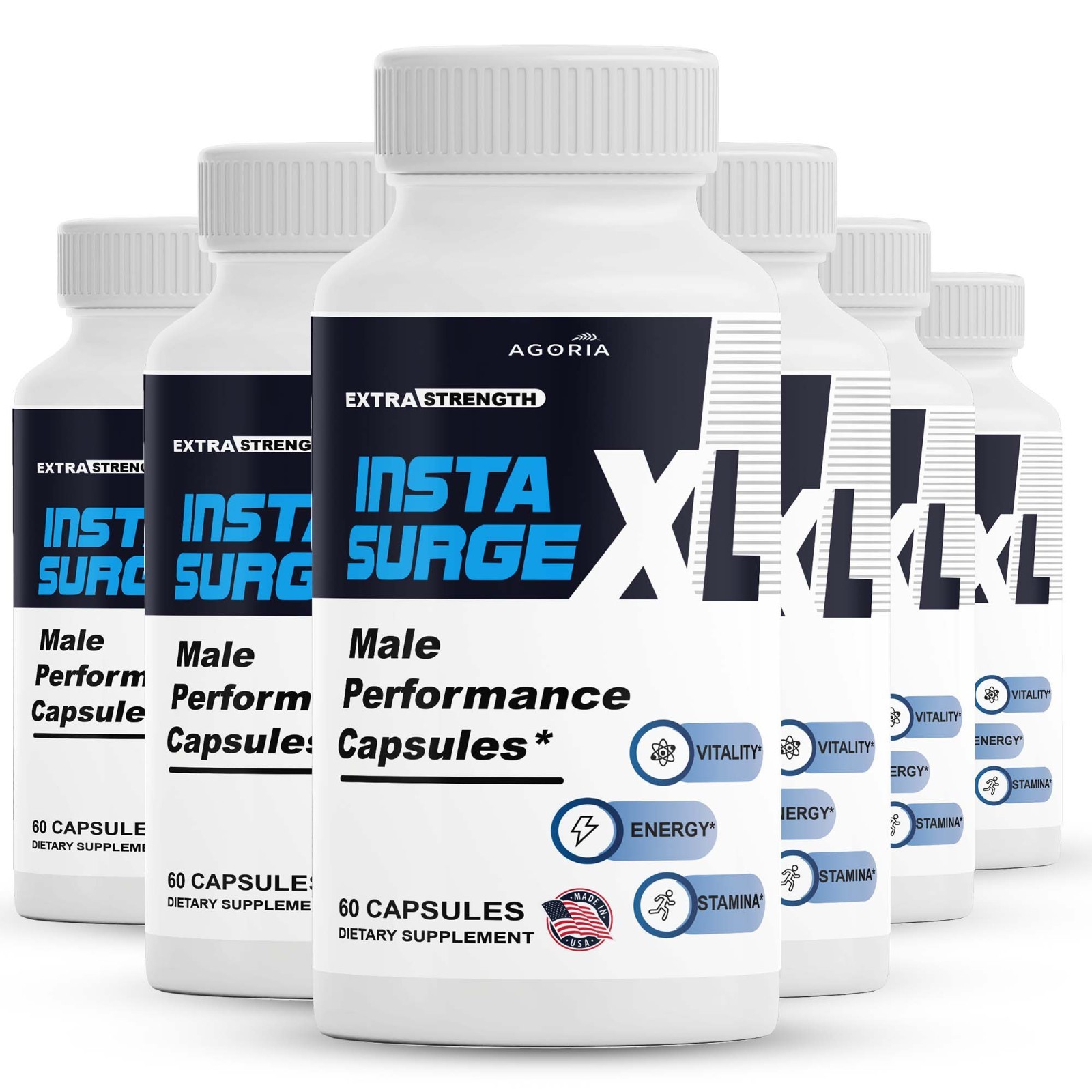 (6 Pack) Insta Surge XL Advanced Male Support Supplement InstaSurgeXL Capsules