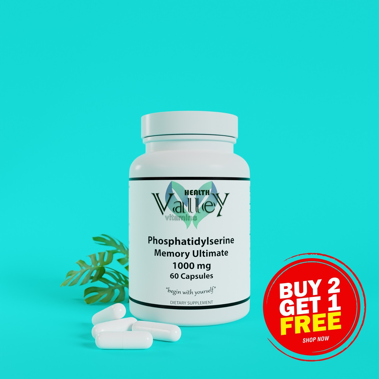 Phosphatidylserine Memory Ultimate 1000mg, Brain Health, Mood Stabilization