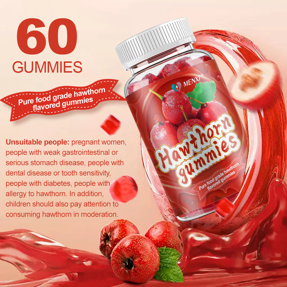 Hawthorn Gummies for Kids & Adults – Appetite Booster 100% Natural 60 Gummies
