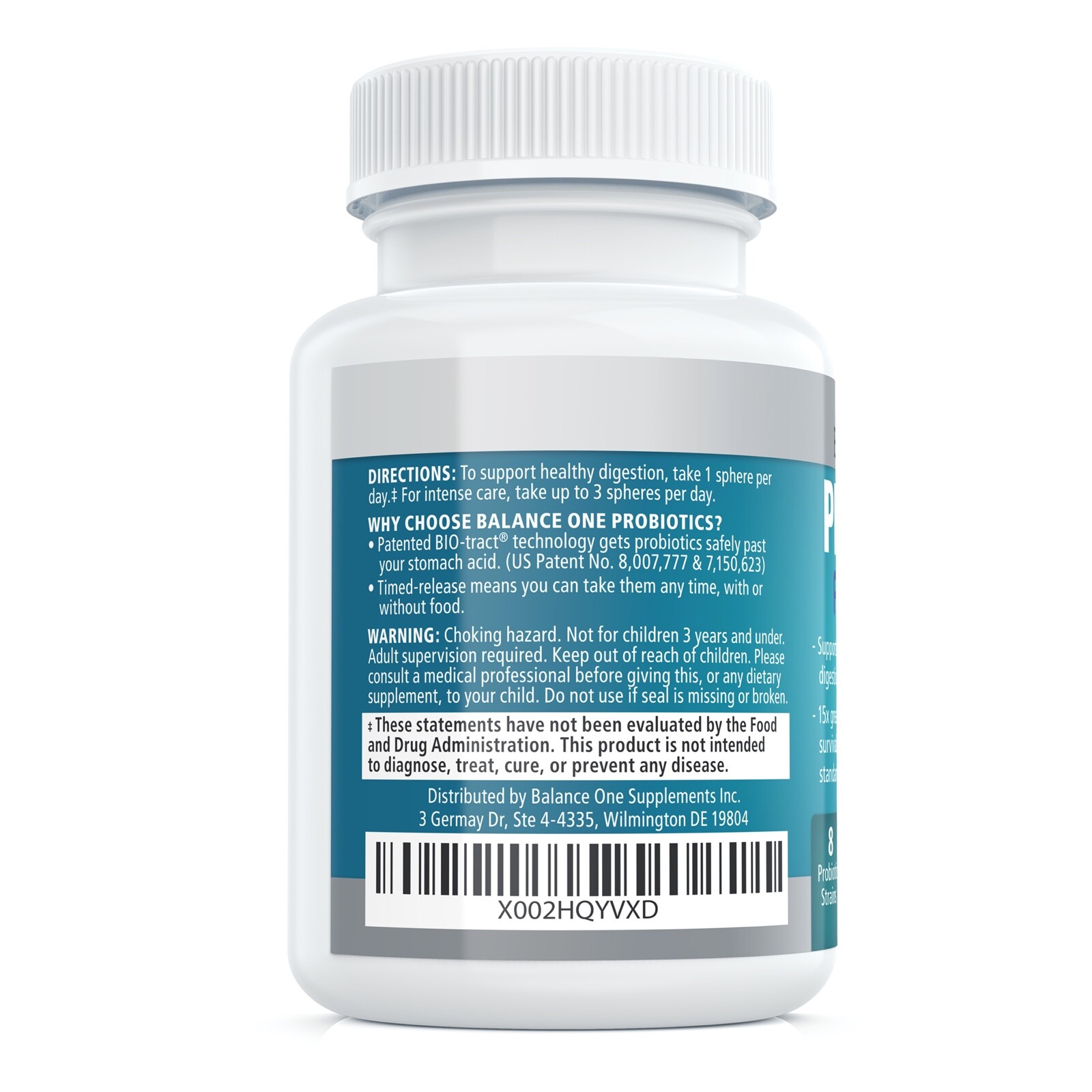 Balance ONE Kids Probiotic, Easy-to-Swallow Pearls, Sugar Free, 2 Month Supply