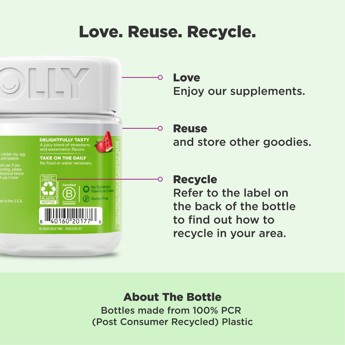 OLLY Fiber Digestive Gummy Rings – 50ct