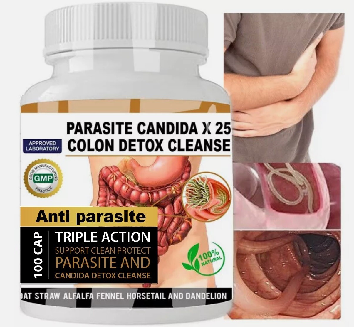 Parasite Cleanse Detox kit 200 Caps Body Boost Health Ultra Blast Quick garlic