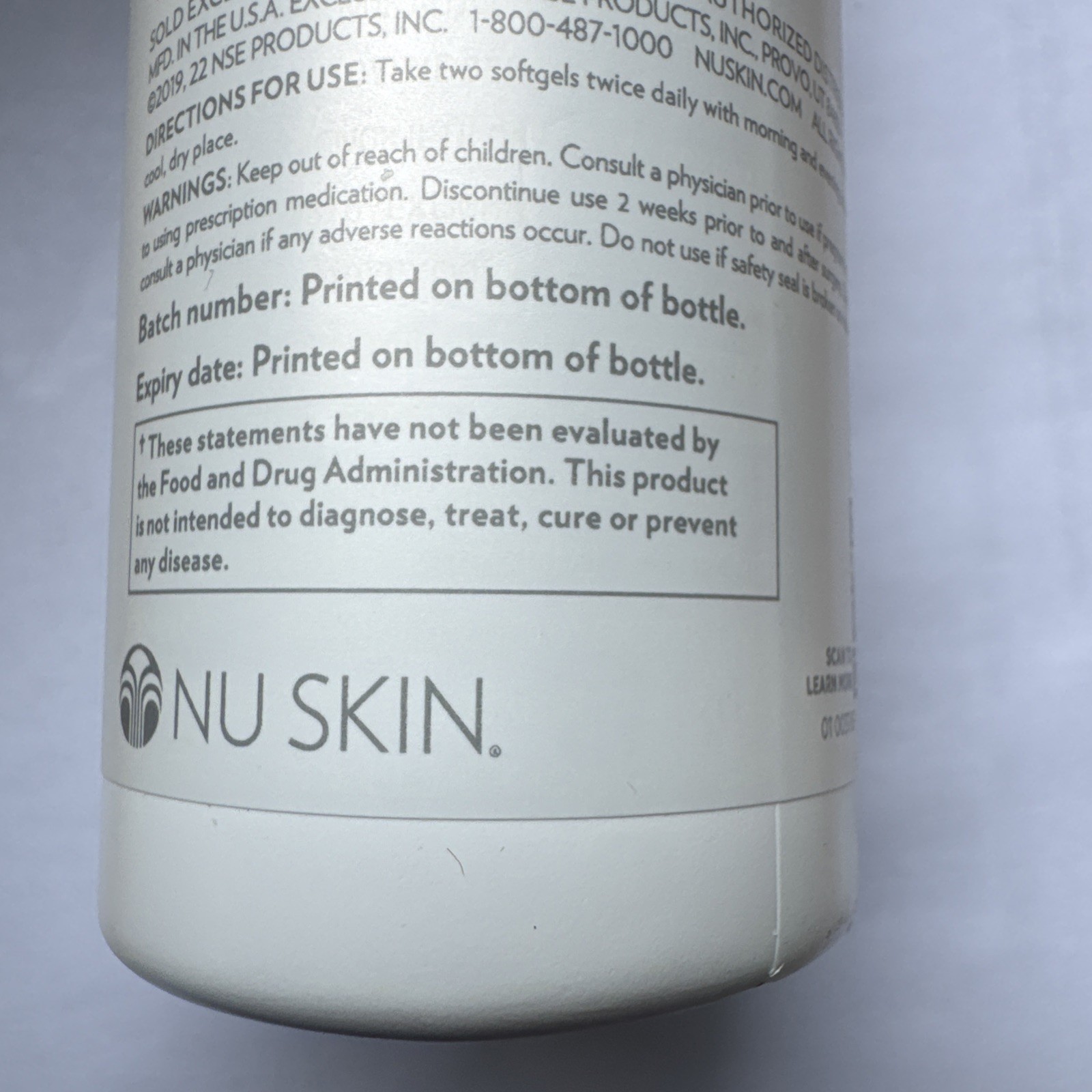 Nu Skin Pharmanex ageLOC Youth 120 Soft Gels Fresh NEWEST Exp 5/27