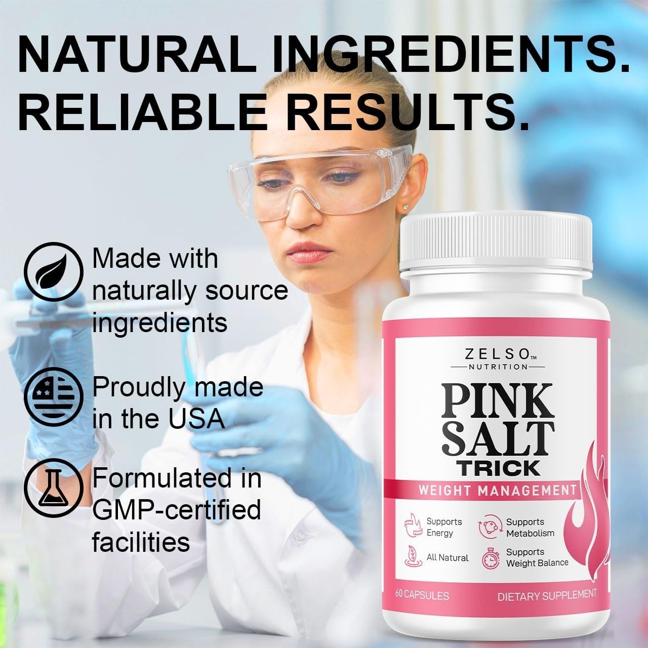 (3 Pack) Pink Salt Weight Trick Capsules – New Pink Salt Trick for Weight, En…