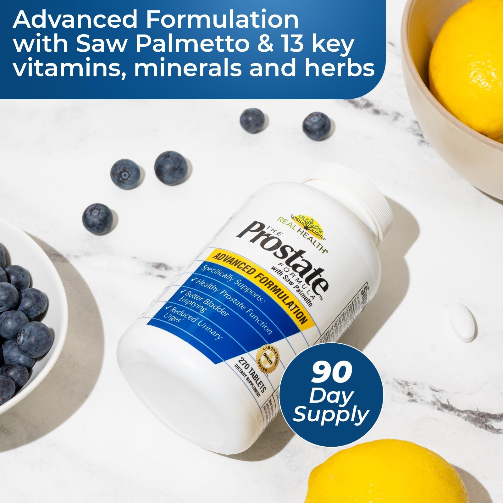 Advanced Prostate Health Supplements for Men – Saw Palmetto, Zinc, Pumpkin Seed