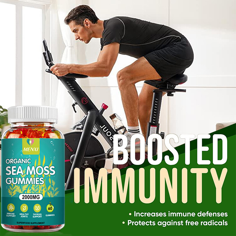 Natural & Organic Sea Moss 3×60 Gummies Supplement, Rich in Minerals & Vitamins