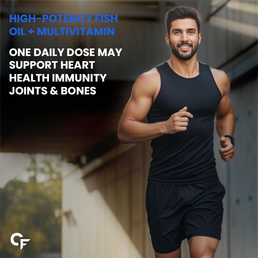 Carbamide Forte Multivitamin Tablet for Men with Probiotics & Salmon Omega 3 Tab