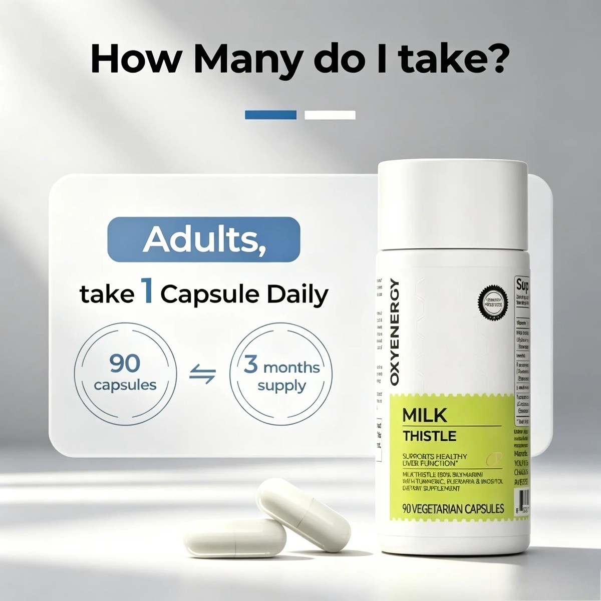 Oxyenergy Milk Thistle Liver Detox & Colon Cleanse –Liver Health Support Formula