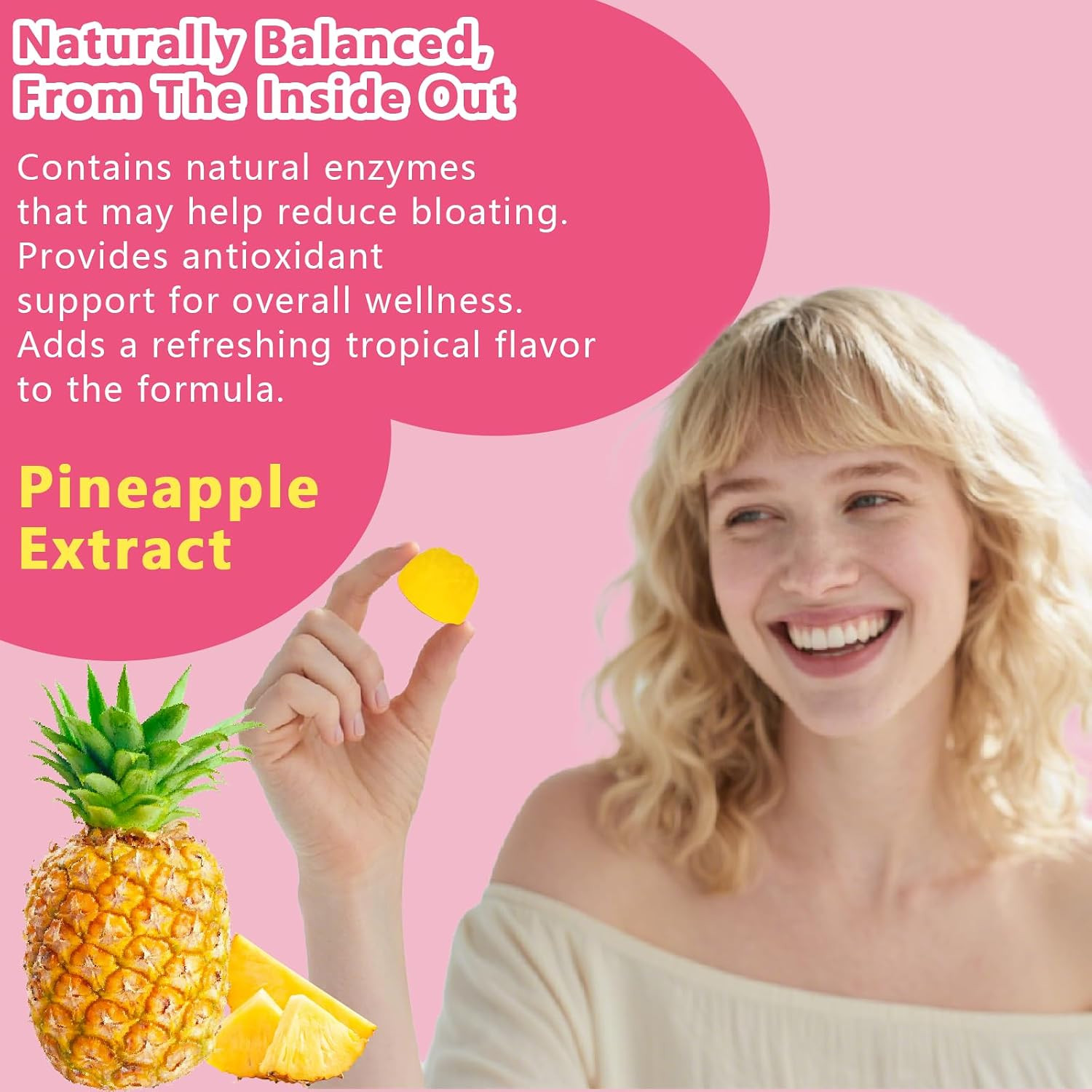 Vaginal Probiotics Gummies for Women, pH Balance & Digestive Support, 60 Count