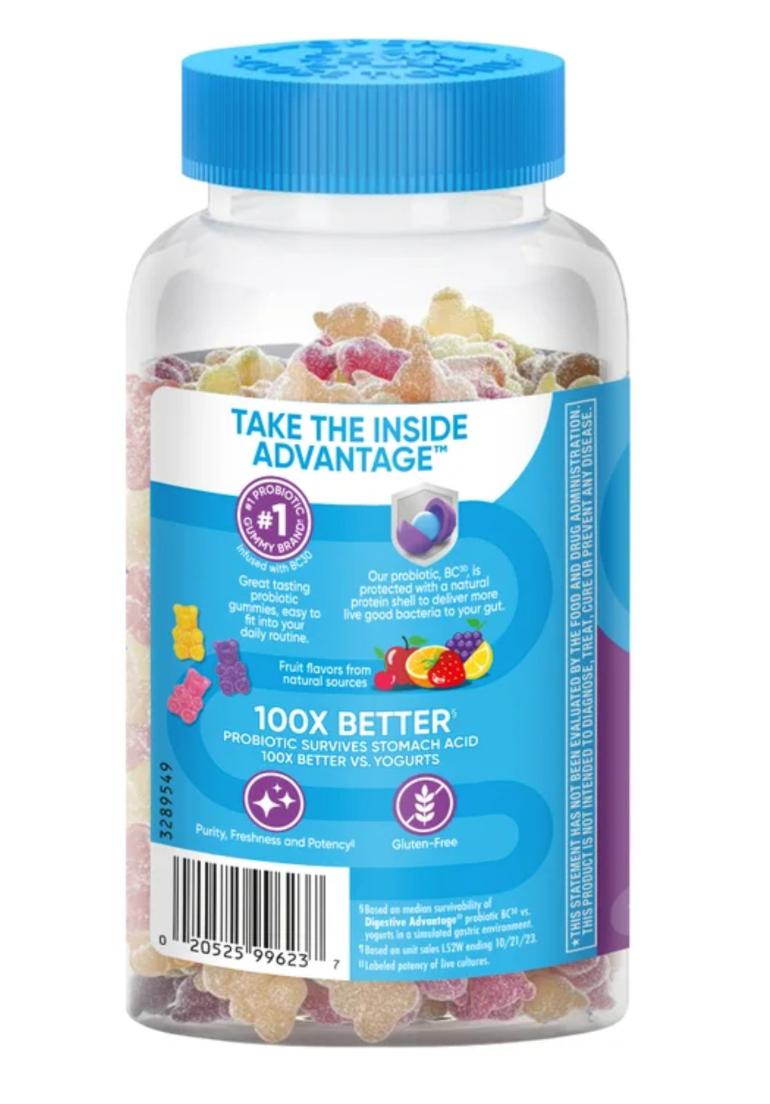 Schiff Digestive Advantage Probiotic Gummies – 120 Count– Daily Digestive Health