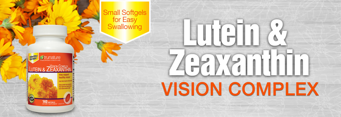 trunature VISION COMPLEX LUTEIN & ZEAXANTHIN 140 Softgels – Free Shipping!