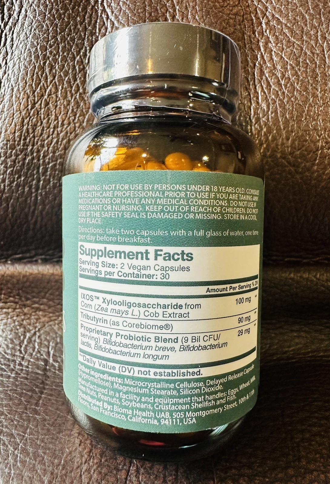 Bioma Probiotics Dietary Supplement for Digestive & Gut Health 60 Caps Exp 5/27
