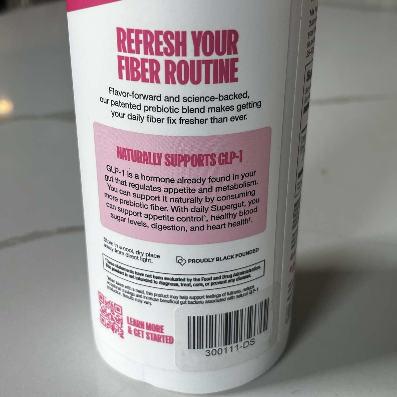 Supergut Daily Support – High Fiber Supplement Powder for Women & Men