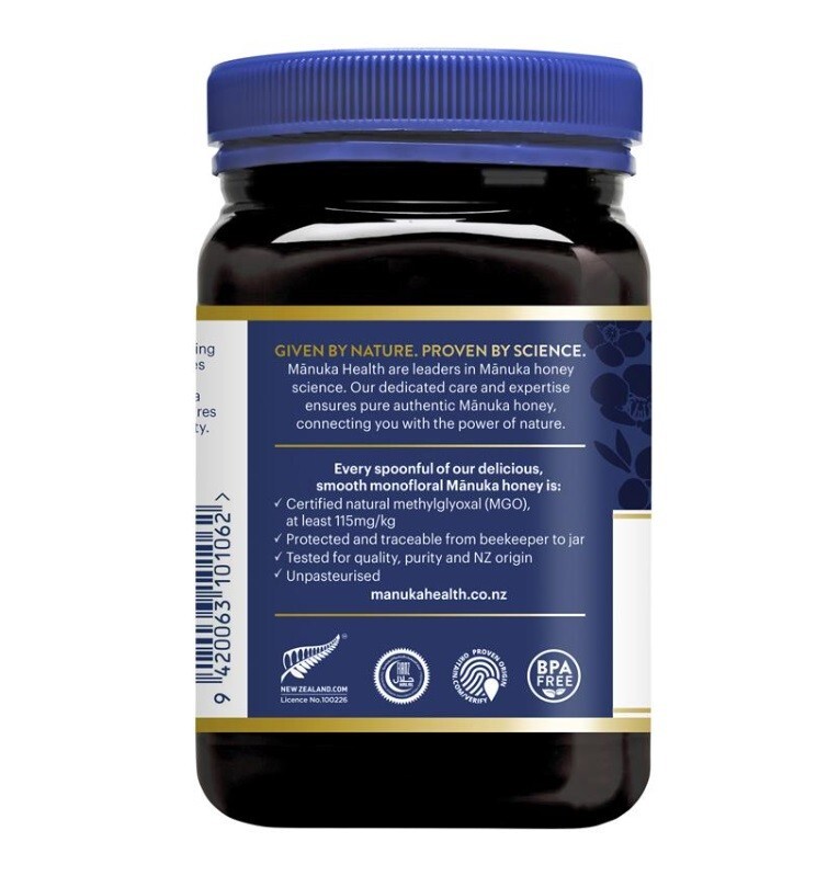 Manuka Health MGO 115+ (6+ UMF) Manuka Honey (500gm)